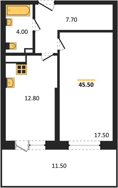 Фото №1: 1-комнатная квартира 45 м² - Гулькевичи