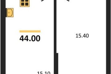 Фото №1: 1-комнатная квартира 44 м² - Гулькевичи, 