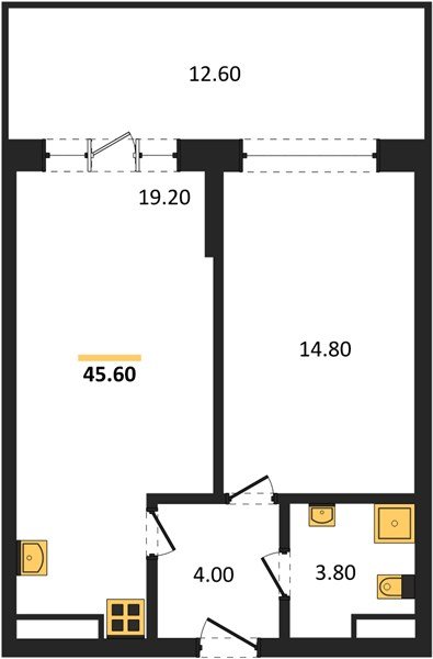 Фото №1: 1-комнатная квартира 45 м² - Гулькевичи, 