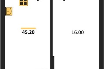 Фото №1: 1-комнатная квартира 45 м² - Гулькевичи, 