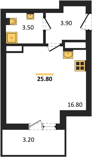 Фото №1: Студия 25 м² - Гулькевичи, 