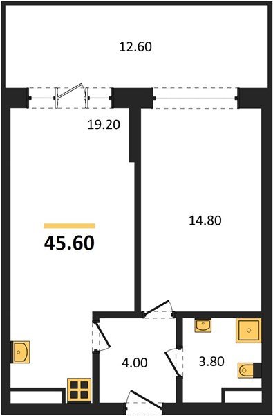 Фото №1: 1-комнатная квартира 45 м² - Гулькевичи, 
