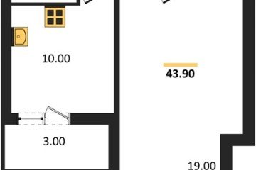 Фото №1: 1-комнатная квартира 43 м² - Гулькевичи, 