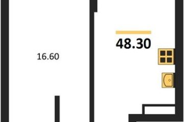 Фото №1: 1-комнатная квартира 48 м² - Гулькевичи, 