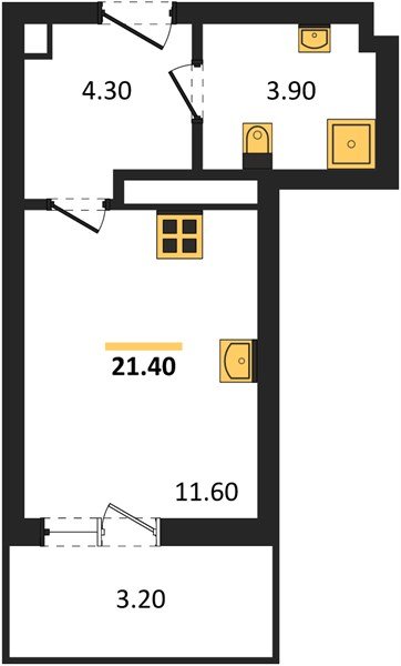 Фото №1: Студия 21 м² - Гулькевичи, 