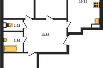 Фото №1: 3-комнатная квартира 86 м² - Краснодар, мкр. Достояние, 