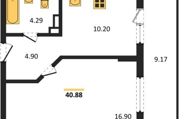 Фото №1: 1-комнатная квартира 40 м² - Краснодар, мкр. Достояние, 