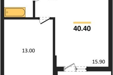 Фото №1: 1-комнатная квартира 40 м² - Майкоп, мкр. ЖК Звезды, 
