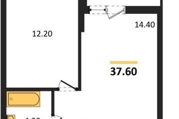 Фото №1: 1-комнатная квартира 37 м² - Майкоп, мкр. ЖК Звезды, 