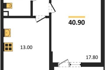 Фото №1: 1-комнатная квартира 40 м² - Майкоп, мкр. ЖК Звезды, 
