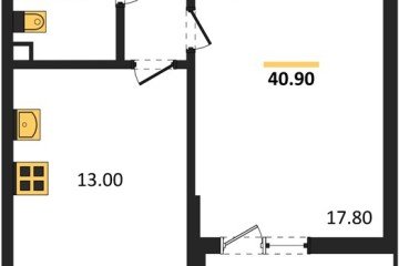 Фото №1: 1-комнатная квартира 40 м² - Майкоп, мкр. ЖК Звезды, 