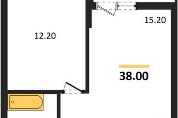 Фото №1: 1-комнатная квартира 38 м² - Майкоп, мкр. ЖК Звезды, 