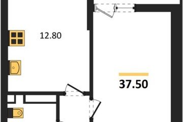Фото №1: 1-комнатная квартира 37 м² - Майкоп, мкр. ЖК Звезды, 