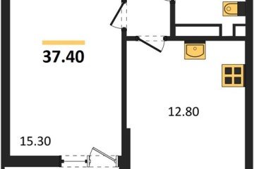 Фото №1: 1-комнатная квартира 37 м² - Майкоп, мкр. ЖК Звезды, 