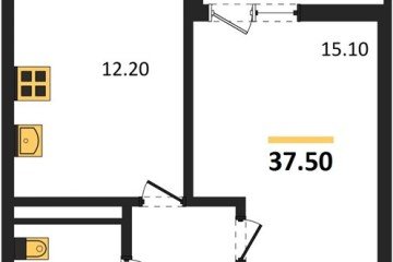 Фото №1: 1-комнатная квартира 37 м² - Майкоп, мкр. ЖК Звезды, 