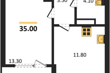 Фото №1: 1-комнатная квартира 35 м² - Краснодар, мкр. Карасунский внутригородской округ, 