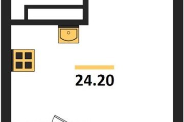 Фото №1: Студия 24 м² - Краснодар, мкр. Карасунский внутригородской округ, 