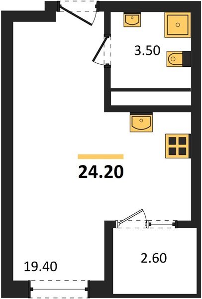 Фото №1: Студия 24 м² - Краснодар, мкр. Карасунский внутригородской округ