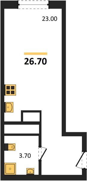 Фото №1: Студия 26 м² - Краснодар, мкр. Карасунский внутригородской округ