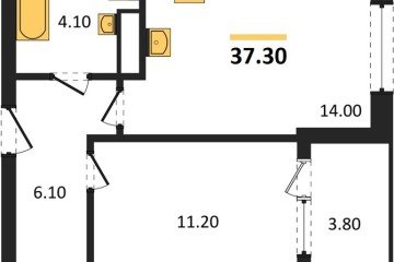 Фото №1: 1-комнатная квартира 37 м² - Краснодар, мкр. Карасунский внутригородской округ, 