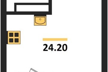 Фото №1: Студия 24 м² - Краснодар, мкр. Карасунский внутригородской округ, 