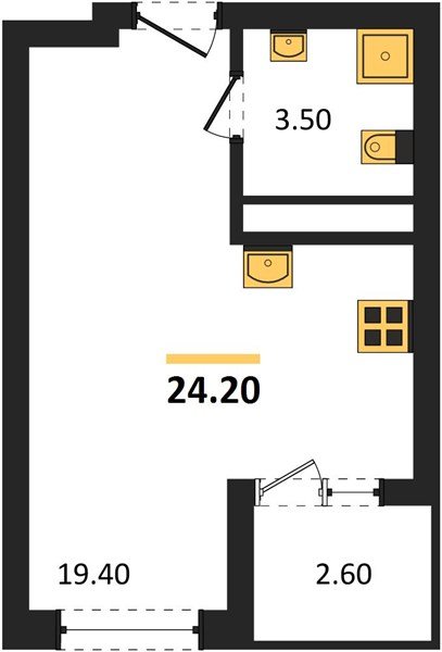 Фото №1: Студия 24 м² - Краснодар, мкр. Карасунский внутригородской округ