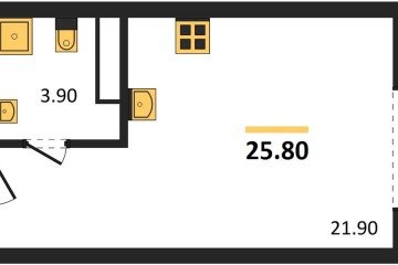 Фото №1: Студия 25 м² - Краснодар, мкр. Карасунский внутригородской округ, 