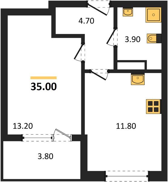 Фото №1: 1-комнатная квартира 35 м² - Краснодар, мкр. Карасунский внутригородской округ
