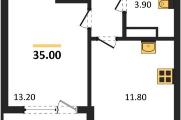 Фото №1: 1-комнатная квартира 35 м² - Краснодар, мкр. Карасунский внутригородской округ, 