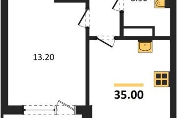 Фото №1: 1-комнатная квартира 35 м² - Краснодар, мкр. Карасунский внутригородской округ, 