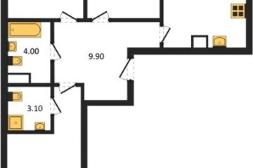 Фото №1: 3-комнатная квартира 74 м² - Краснодар, мкр. Карасунский внутригородской округ, 