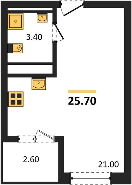 Фото №1: Студия 25 м² - Краснодар, мкр. Карасунский внутригородской округ