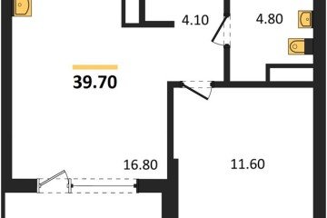 Фото №1: 1-комнатная квартира 39 м² - Краснодар, мкр. Карасунский внутригородской округ, 
