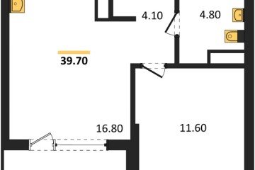 Фото №1: 1-комнатная квартира 39 м² - Краснодар, мкр. Карасунский внутригородской округ, 