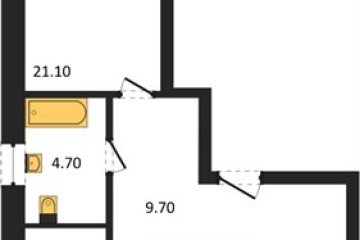 Фото №1: 2-комнатная квартира 69 м² - Краснодар, мкр. ЖК Первое Место,