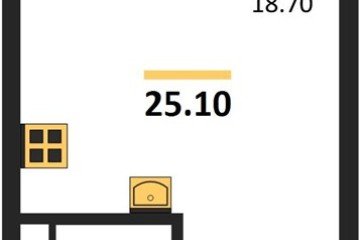 Фото №1: Студия 25 м² - Краснодар, мкр. Карасунский внутригородской округ, 