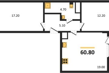 Фото №1: 2-комнатная квартира 60 м² - Краснодар, мкр. Карасунский внутригородской округ, 