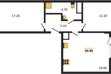 Фото №1: 2-комнатная квартира 60 м² - Краснодар, мкр. Карасунский внутригородской округ, 
