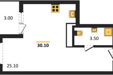 Фото №1: Студия 30 м² - Краснодар, мкр. Карасунский внутригородской округ, ул. Виктора Казанцева