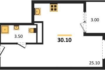 Фото №1: Студия 30 м² - Краснодар, мкр. Карасунский внутригородской округ, ул. Виктора Казанцева
