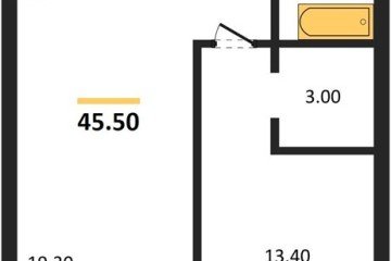 Фото №1: 1-комнатная квартира 45 м² - Краснодар, мкр. ЖК Эрмитаж, ул. им. Мурата Ахеджака, 20