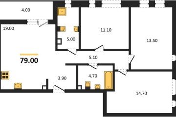 Фото №1: 3-комнатная квартира 79 м² - Краснодар, мкр. ЖК Эрмитаж, ул. им. Мурата Ахеджака, 20