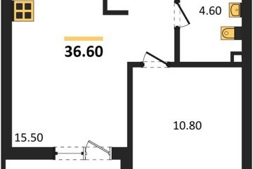 Фото №1: 1-комнатная квартира 36 м² - Краснодар, мкр. ЖК Эрмитаж, ул. им. Мурата Ахеджака, 20