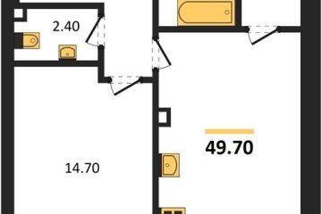 Фото №1: 1-комнатная квартира 49 м² - Краснодар, мкр. ЖК Эрмитаж, ул. им. Мурата Ахеджака, 20