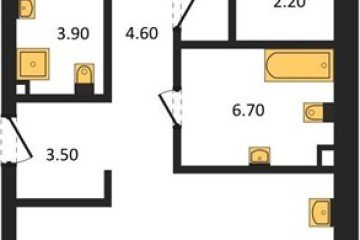 Фото №1: 2-комнатная квартира 75 м² - Краснодар, мкр. ЖК Эрмитаж, ул. им. Мурата Ахеджака, 20