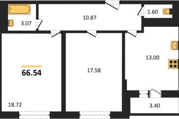 Фото №1: 2-комнатная квартира 65 м² - Краснодар, мкр. Плодородный-2, ул. Константиновская, 5