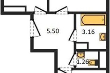 Фото №1: 2-комнатная квартира 56 м² - Краснодар, мкр. Музыкальный, ул. имени Дунаевского И.И.