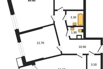 Фото №1: 3-комнатная квартира 89 м² - Краснодар, мкр. Прикубанский внутригородской округ, 