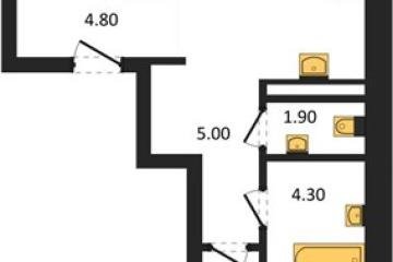 Фото №1: 2-комнатная квартира 60 м² - Краснодар, мкр. ЖК Эрмитаж, ул. им. Мурата Ахеджака, 20