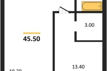Фото №1: 1-комнатная квартира 45 м² - Краснодар, мкр. ЖК Эрмитаж, ул. им. Мурата Ахеджака, 20